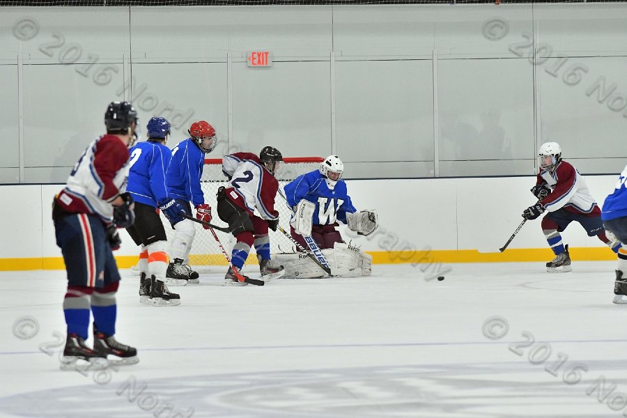 Wheaton College Men\'s Ice Hockey vs Middlesex Community College. - Photo By: KEITH NORDSTROM